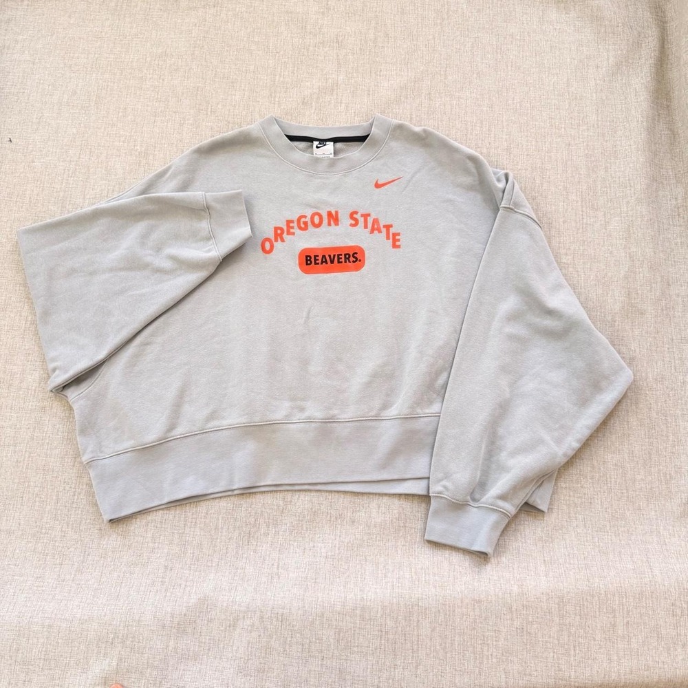 Nike OSU Beavers cropped sweatshirt Women's XL college football streetwear